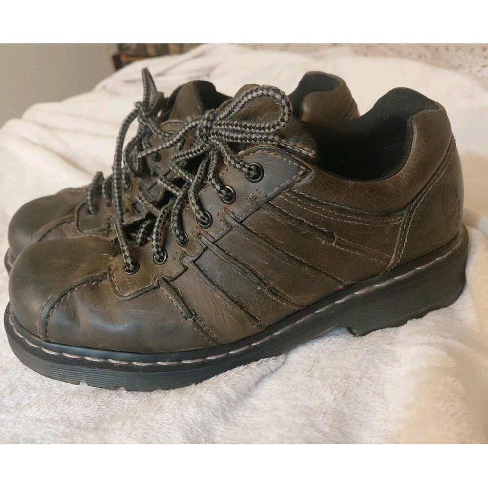 Dr. Martens Drago Dark Brown Leather Lace up Oxford Shoes Mens 9 Workwear W 10